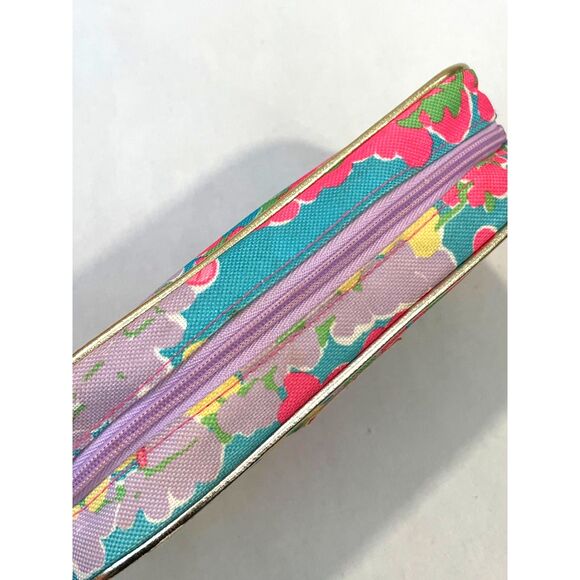 ~ Lilly Pulitzer Makeup Bag Snapdragon Floral Estée Lauder Flower Cosmetics Case - Picture 5 of 14